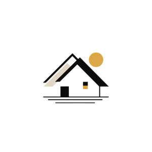 Elegant House Logo Vinyl Car Decal Sticker – Waterproof & UV-Resistant 8"
