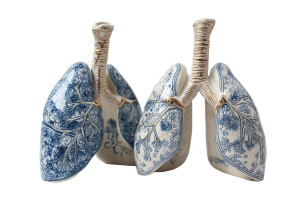 Ceramic Lungs Vinyl Car Decal Sticker – Waterproof & UV-Resistant 8"