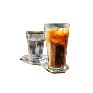 Coffee Art Vinyl Car Decal Sticker – Waterproof & UV-Resistant 8"