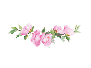 Pink Peonies Garland Vinyl Car Decal Sticker – Waterproof & UV-Resistant 8" Pink Peonies Garland Vinyl Car Decal Sticker – Waterproof & UV-Resistant 8"