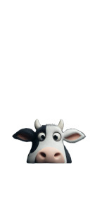 Playful Cow Peek Vinyl Car Decal Sticker – Waterproof & UV-Resistant 8" Playful Cow Peek Vinyl Car Decal Sticker – Waterproof & UV-Resistant 8"