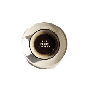 Coffee Cup Steam V3 Vinyl Car Decal Sticker – Waterproof & UV-Resistant 8"