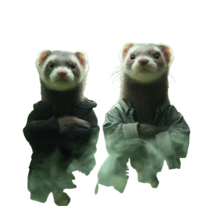 Angry Polecats Duo Vinyl Car Decal Sticker – Waterproof & UV-Resistant 8" Angry Polecats Duo Vinyl Car Decal Sticker – Waterproof & UV-Resistant 8"