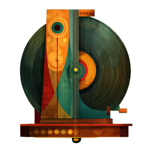 Vintage Ethiopian Music Vinyl Car Decal Sticker – Waterproof & UV-Resistant 8"