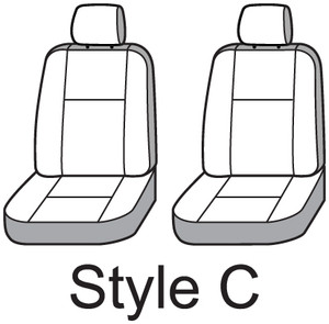 Fits 2021-2022 Ford Bronco Covercraft Seat Cover SSC2575COBK Carhartt SeatSaver; Seat Style C - Bucket With Adjustable Headrests; 1000 Denier Cordura Nylon; Black; Set Of 2