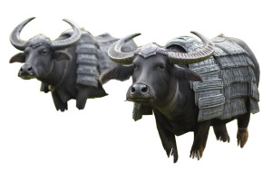 Armored Buffalo Vinyl Car Decal Sticker – Waterproof & UV-Resistant 8"
