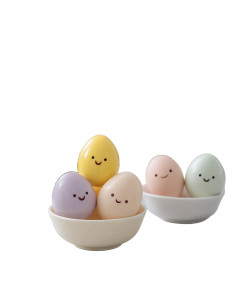 Happy Face Eggs Vinyl Car Decal Sticker – Waterproof & UV-Resistant 8"