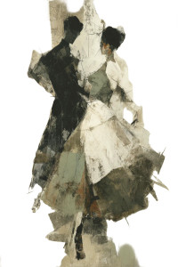 Elegant Dance Figures Vinyl Car Decal Sticker – Waterproof & UV-Resistant 8"