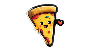 Smiling Pizza Slice Vinyl Car Decal Sticker – Waterproof & UV-Resistant 8" Smiling Pizza Slice Vinyl Car Decal Sticker – Waterproof & UV-Resistant 8"