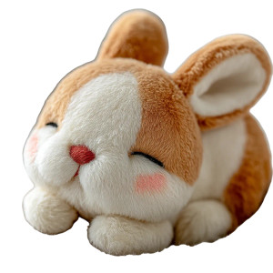 Sleeping Rabbit Plush Vinyl Car Decal Sticker – Waterproof & UV-Resistant 8"