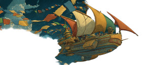 Skybound Wooden Ship Vinyl Car Decal Sticker – Waterproof & UV-Resistant 8"