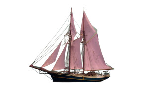 Pink Sails Ship Vinyl Car Decal Sticker – Waterproof & UV-Resistant 8"