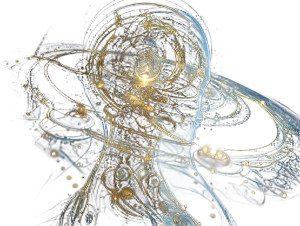 Cosmic Circuitry Weaver Vinyl Car Decal Sticker – Waterproof & UV-Resistant 8"