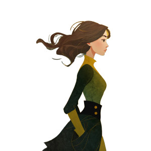 Fantasy Woman Concept Vinyl Car Decal Sticker – Waterproof & UV-Resistant 8"