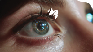 Algorithmic Eye Reflection Vinyl Car Decal Sticker – Waterproof & UV-Resistant 8"