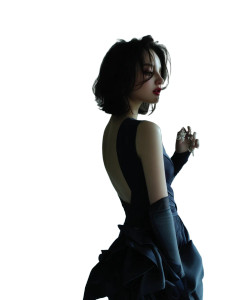 Elegant Asian Model V2 Vinyl Car Decal Sticker – Waterproof & UV-Resistant 8"