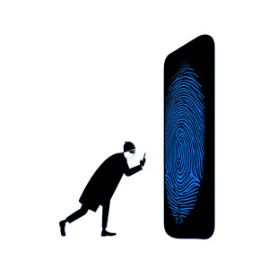 Fingerprint Buckler Shield Vinyl Car Decal Sticker – Waterproof & UV-Resistant 8"