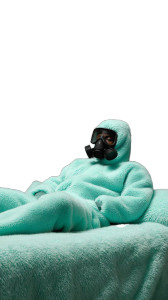 Cyan Hazmat Fashion Vinyl Car Decal Sticker – Waterproof & UV-Resistant 8"