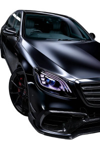 Elegant Black Mercedes-Amg Vinyl Car Decal Sticker – Waterproof & UV-Resistant 8"