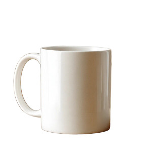 White Sublimation Mug V3 Vinyl Car Decal Sticker – Waterproof & UV-Resistant 8"