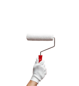 Paint Roller Ad Vinyl Car Decal Sticker – Waterproof & UV-Resistant 8"