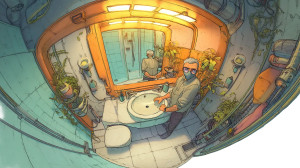 Solarpunk Handwashing Vinyl Car Decal Sticker – Waterproof & UV-Resistant 8"