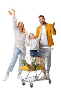 Happy Family Shopping Vinyl Car Decal Sticker – Waterproof & UV-Resistant 8" Happy Family Shopping Vinyl Car Decal Sticker – Waterproof & UV-Resistant 8"