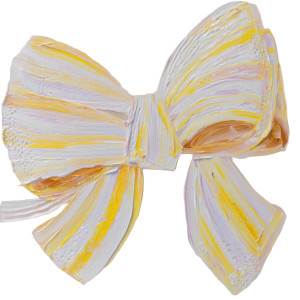 Striped Bow Ribbon Vinyl Car Decal Sticker – Waterproof & UV-Resistant 8" Striped Bow Ribbon Vinyl Car Decal Sticker – Waterproof & UV-Resistant 8"