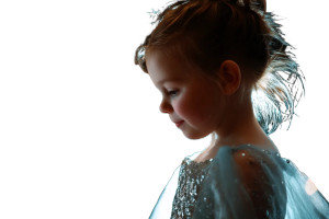 Ethereal Little Girl Vinyl Car Decal Sticker – Waterproof & UV-Resistant 8"