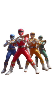 Power Rangers Team Vinyl Car Decal Sticker – Waterproof & UV-Resistant 8"