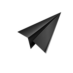 Paper Airplane Icon Vinyl Car Decal Sticker – Waterproof & UV-Resistant 8"