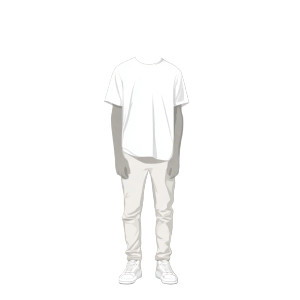 Faceless White Silhouette Vinyl Car Decal Sticker – Waterproof & UV-Resistant 8"