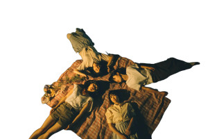 Starlit Picnic Gathering Vinyl Car Decal Sticker – Waterproof & UV-Resistant 8"