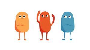 Cute Cartoon Trio Vinyl Car Decal Sticker – Waterproof & UV-Resistant 8"