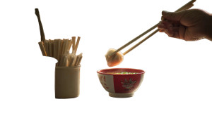 Chopsticks And Dumpling Vinyl Car Decal Sticker – Waterproof & UV-Resistant 8"