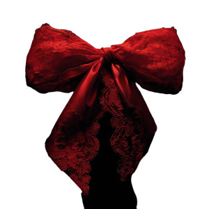 Red Lace Bow Vinyl Car Decal Sticker – Waterproof & UV-Resistant 8" Red Lace Bow Vinyl Car Decal Sticker – Waterproof & UV-Resistant 8"
