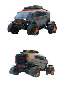 Smart Off-Road Vehicle Vinyl Car Decal Sticker – Waterproof & UV-Resistant 8"