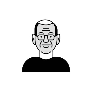 Minimalist Smiling Man V2 Vinyl Car Decal Sticker – Waterproof & UV-Resistant 8"