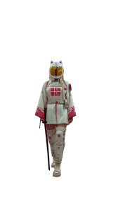 Shrine Maiden Warrior Vinyl Car Decal Sticker – Waterproof & UV-Resistant 8"