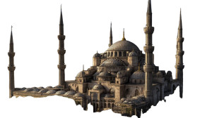 Blue Mosque Istanbul Vinyl Car Decal Sticker – Waterproof & UV-Resistant 8"