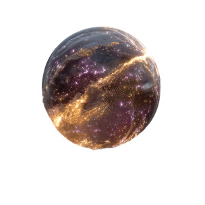 Space Disco Ball Vinyl Car Decal Sticker – Waterproof & UV-Resistant 8"