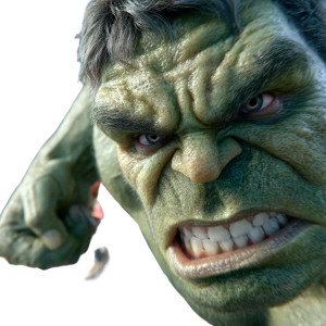 Hulk Selfie Pov Vinyl Car Decal Sticker – Waterproof & UV-Resistant 8"