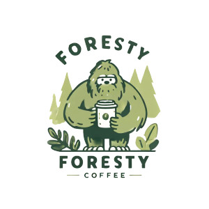 Forestry Coffee Logo V2 Vinyl Car Decal Sticker – Waterproof & UV-Resistant 8"