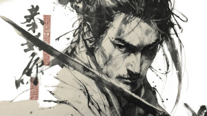 Domineering Swordsman Vinyl Car Decal Sticker – Waterproof & UV-Resistant 8"