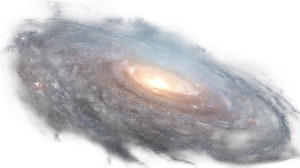 Vibrant Spiral Galaxy Vinyl Car Decal Sticker – Waterproof & UV-Resistant 8"