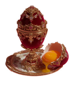 Velvet Faberge Egg Vinyl Car Decal Sticker – Waterproof & UV-Resistant 8"