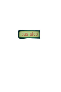 Surreal Bus Stop Vinyl Car Decal Sticker – Waterproof & UV-Resistant 8"