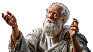 Plato Storytelling Vinyl Car Decal Sticker – Waterproof & UV-Resistant 8"