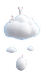 Bunny On Cloud Vinyl Car Decal Sticker – Waterproof & UV-Resistant 8" Bunny On Cloud Vinyl Car Decal Sticker – Waterproof & UV-Resistant 8"