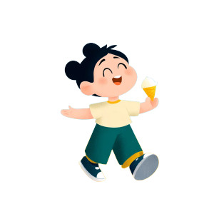 Joyful Cartoon Boy V2 Vinyl Car Decal Sticker – Waterproof & UV-Resistant 8"